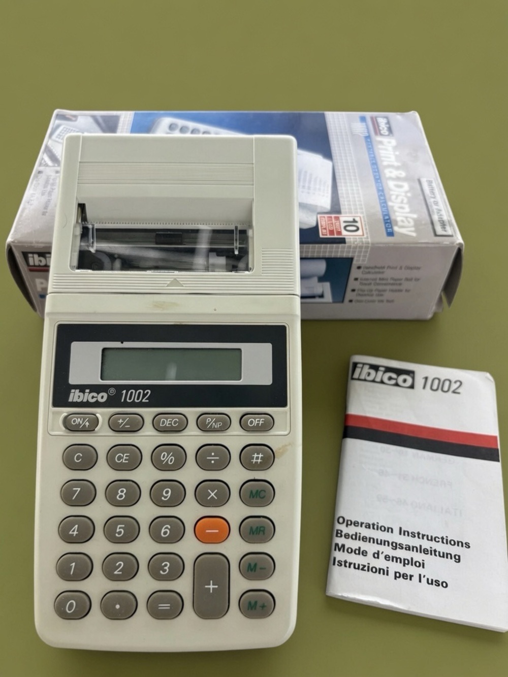 Ibico Calculator Vintage 1980 Calculator